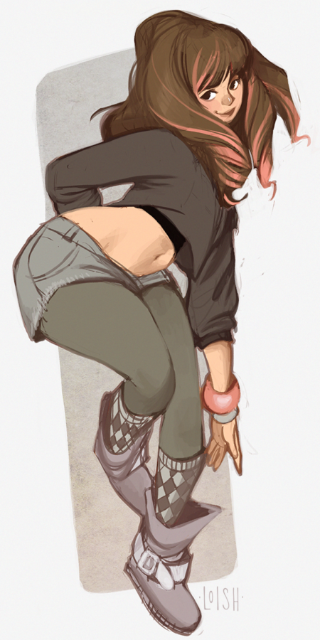 grey & pink