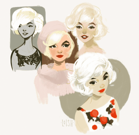 marilyn sketches