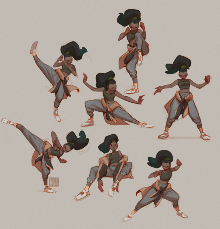 Fighting Poses