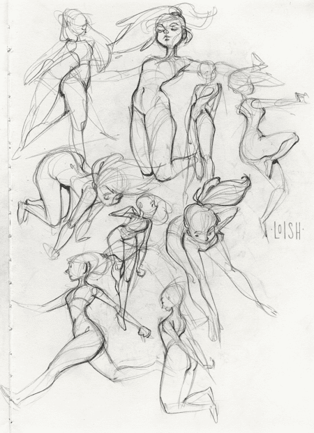 gesture sketches