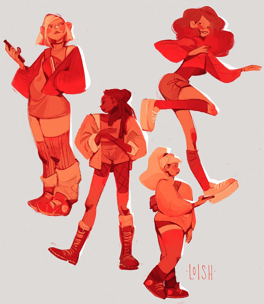 red girls