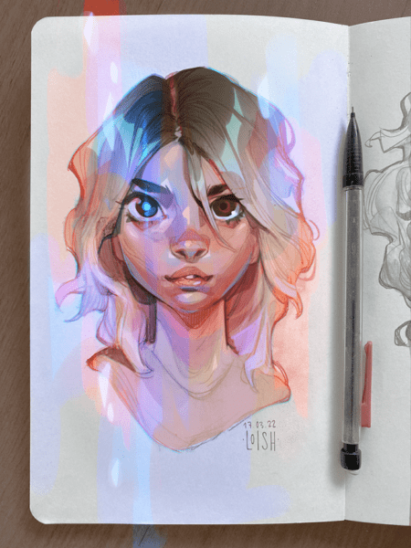 stylized portraits – color