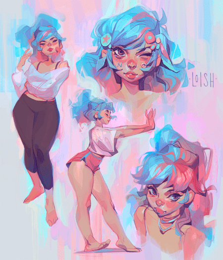 No Girl sketches