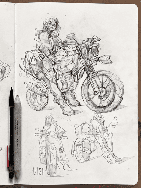 bike sketches