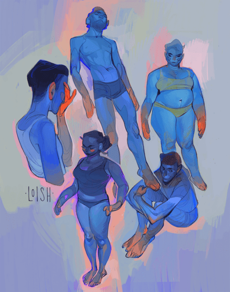 blue people