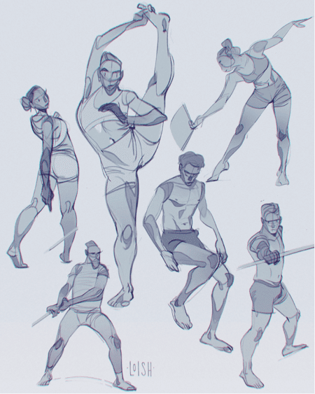 gesture sketches