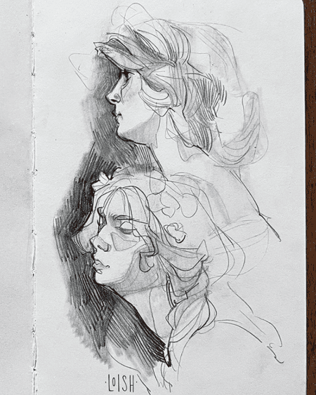 gibson girl sketches